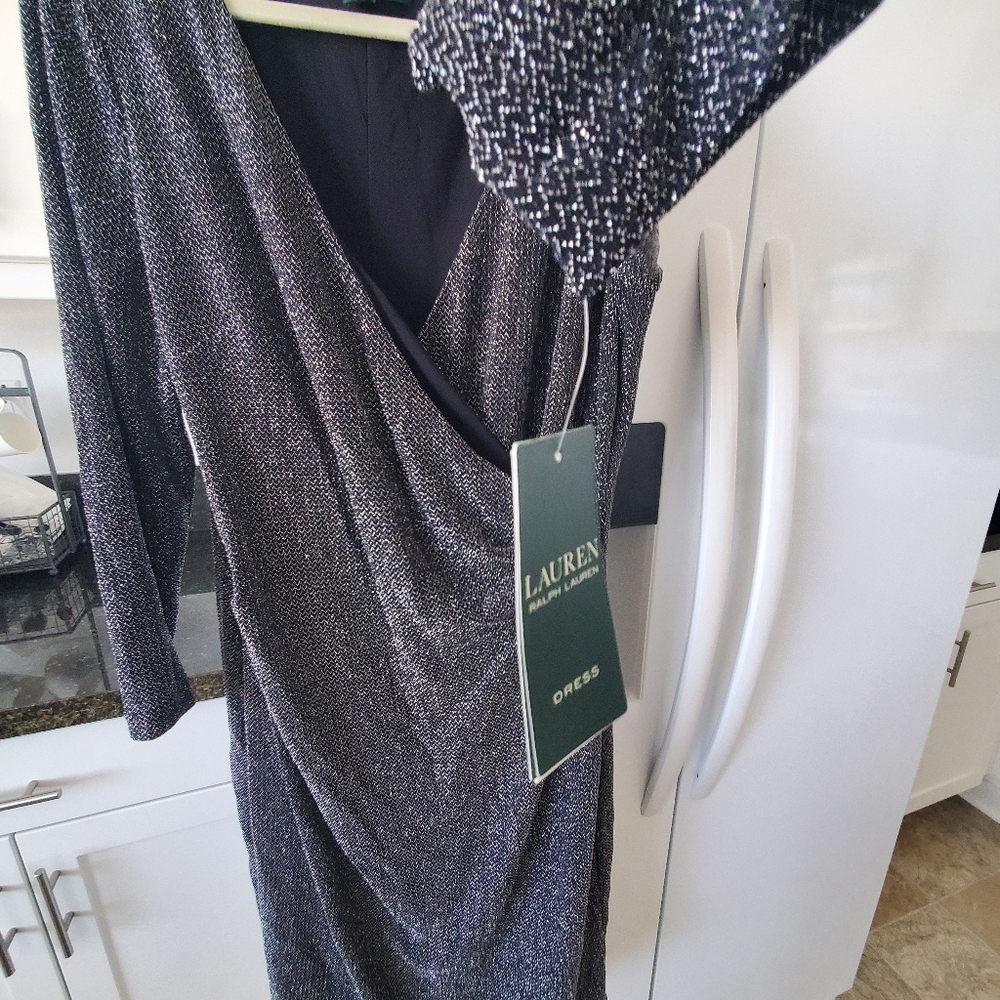 Lauren Black and Silver Dress (Stretches up to Size 18) - Picture 4 of 4